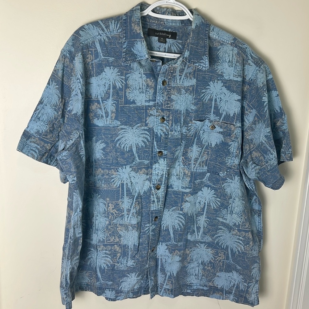Croft & Barrow Tropical Hawaiian Island Shirt Size XL